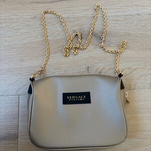 Versace Fragrance Gold Clutch Shoulder Crossbody Handbag*H